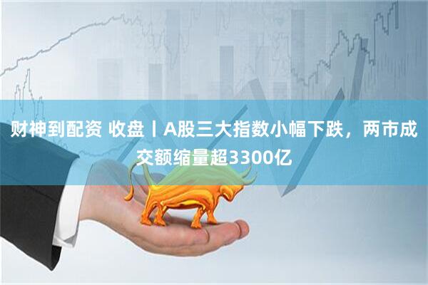 财神到配资 收盘丨A股三大指数小幅下跌，两市成交额缩量超3300亿